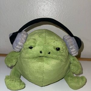 Authentic Retired Jellycat Ricky Rain Frog with Headphones – Rare